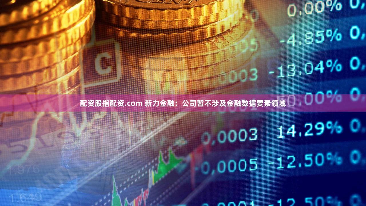 配资股指配资.com 新力金融：公司暂不涉及金融数据要素领域