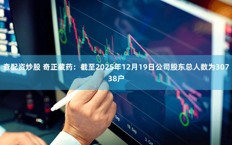 查配资炒股 奇正藏药：截至2025年12月19日公司股东总人数为30738户