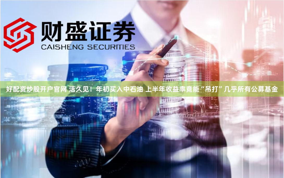 好配资炒股开户官网 活久见！年初买入中石油 上半年收益率竟能“吊打”几乎所有公募基金
