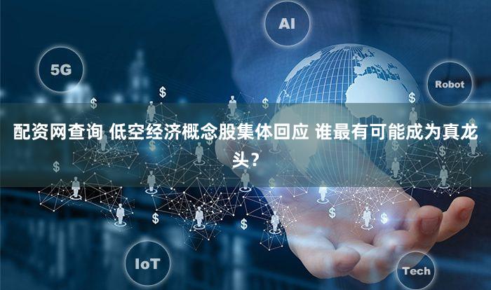 配资网查询 低空经济概念股集体回应 谁最有可能成为真龙头？