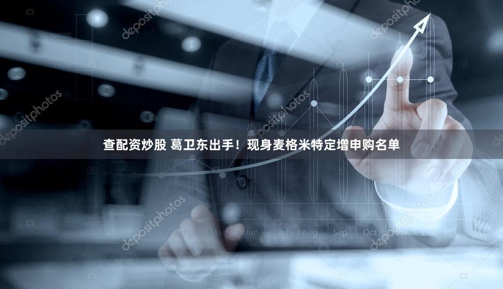 查配资炒股 葛卫东出手!现身麦格米特定增申购名单